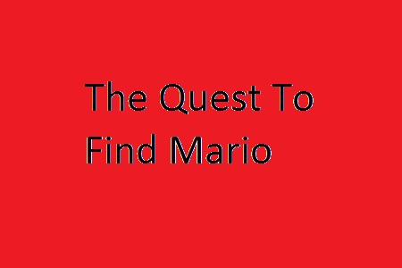 A Busca Para Encontrar Mario